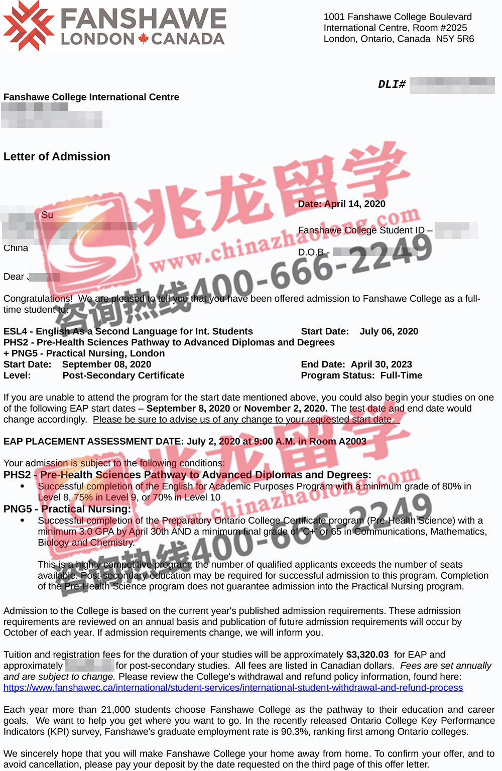 苏jingting加拿大范莎学院护理大专Offer-北京兆龙留学.jpg