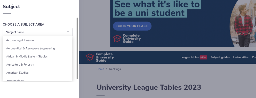 CUG完全大学指南》一共包含三个排名表.jpg